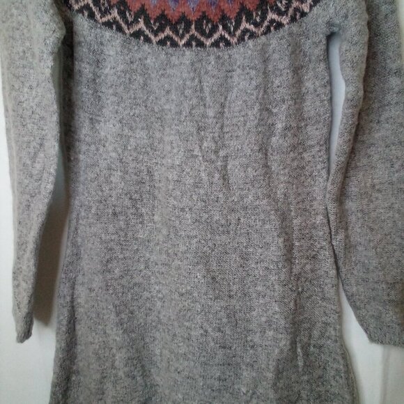 Maurices Sweater Dress Women XS Long Sleeve Soft Stretch Gray Pink - Picture 5 of 15